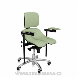 Ergonomická židle Ásana Medic Dent Ekokůže, Light Green